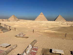 Giza Pyramids and Step Pyramid of Djoser in Sakkara Egypt on a full-day ancient history tour from Cairo