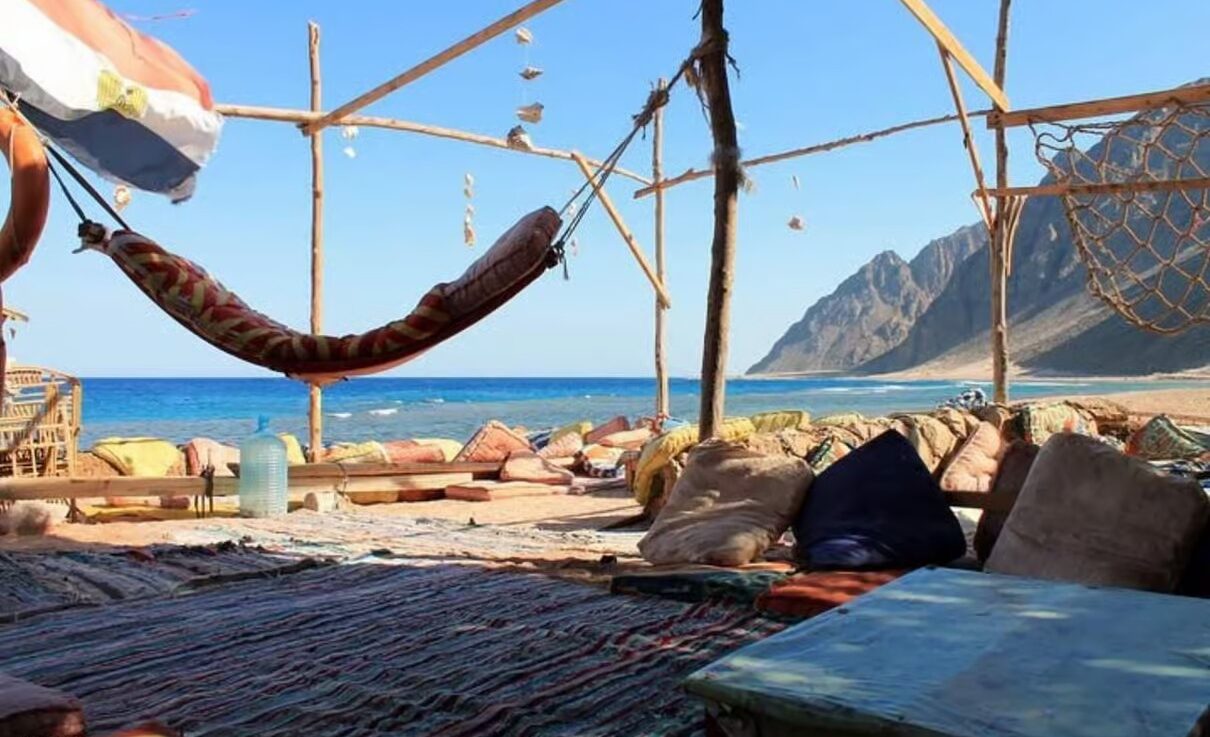 Basata Café in Sharm El Sheikh by the Red Sea with beautiful coastal views and a peaceful Egyptian atmosphere