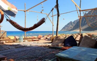 Basata Café in Sharm El Sheikh by the Red Sea with beautiful coastal views and a peaceful Egyptian atmosphere
