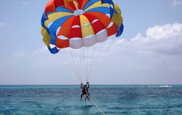 Sharm El Sheikh water sports experience on the Red Sea with parasailing, sea rides and beautiful coastal scenery